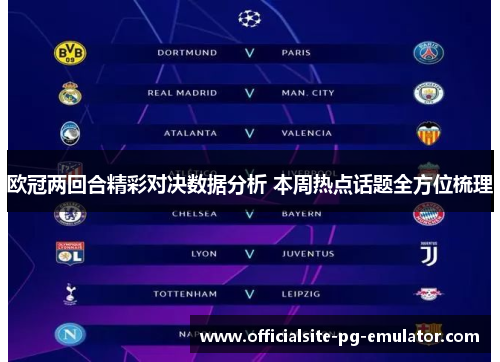 欧冠两回合精彩对决数据分析 本周热点话题全方位梳理